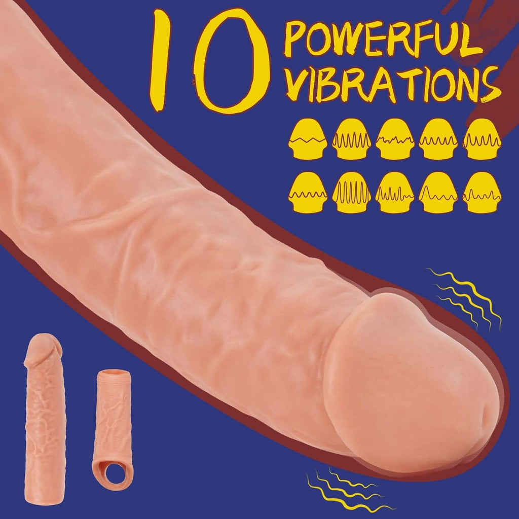 PowerGrip Vibrating Penis Extension Sleeve Set