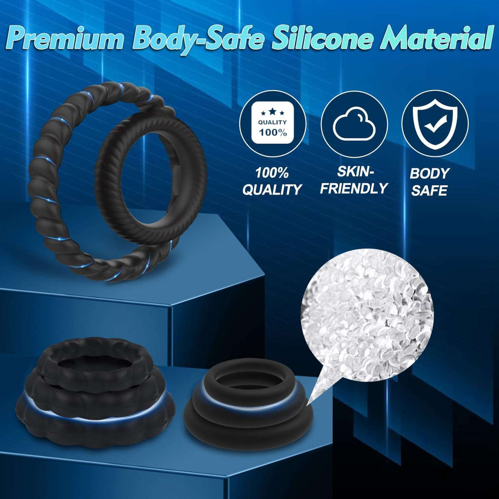Premium Penis Ring Set for Enhanced Erection Support