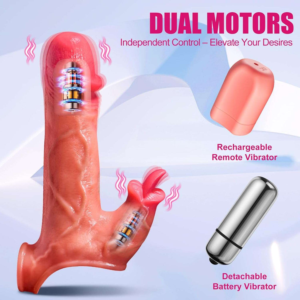 PulsePilot Remote Control Rabbit Thrusting Dildo