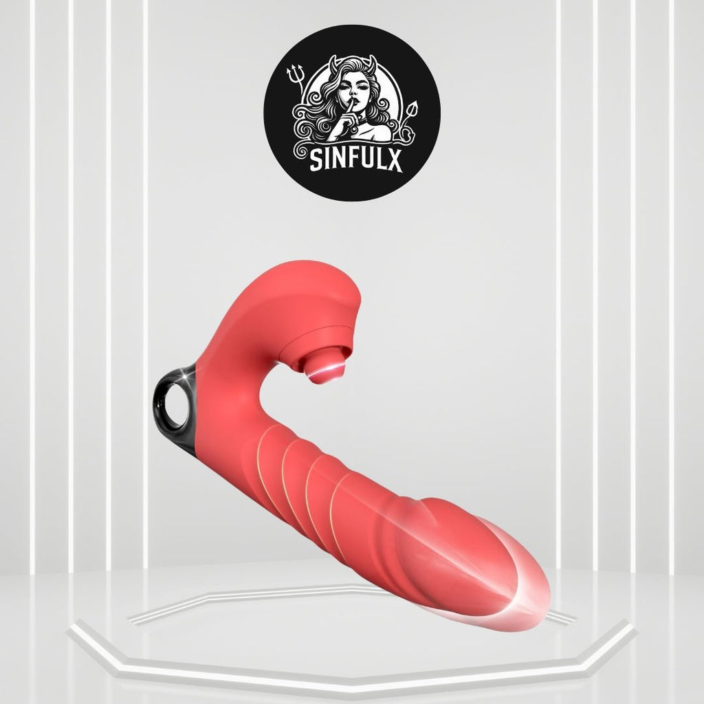 PulseThrust Clitoral Stimulation Dildo Vibrator