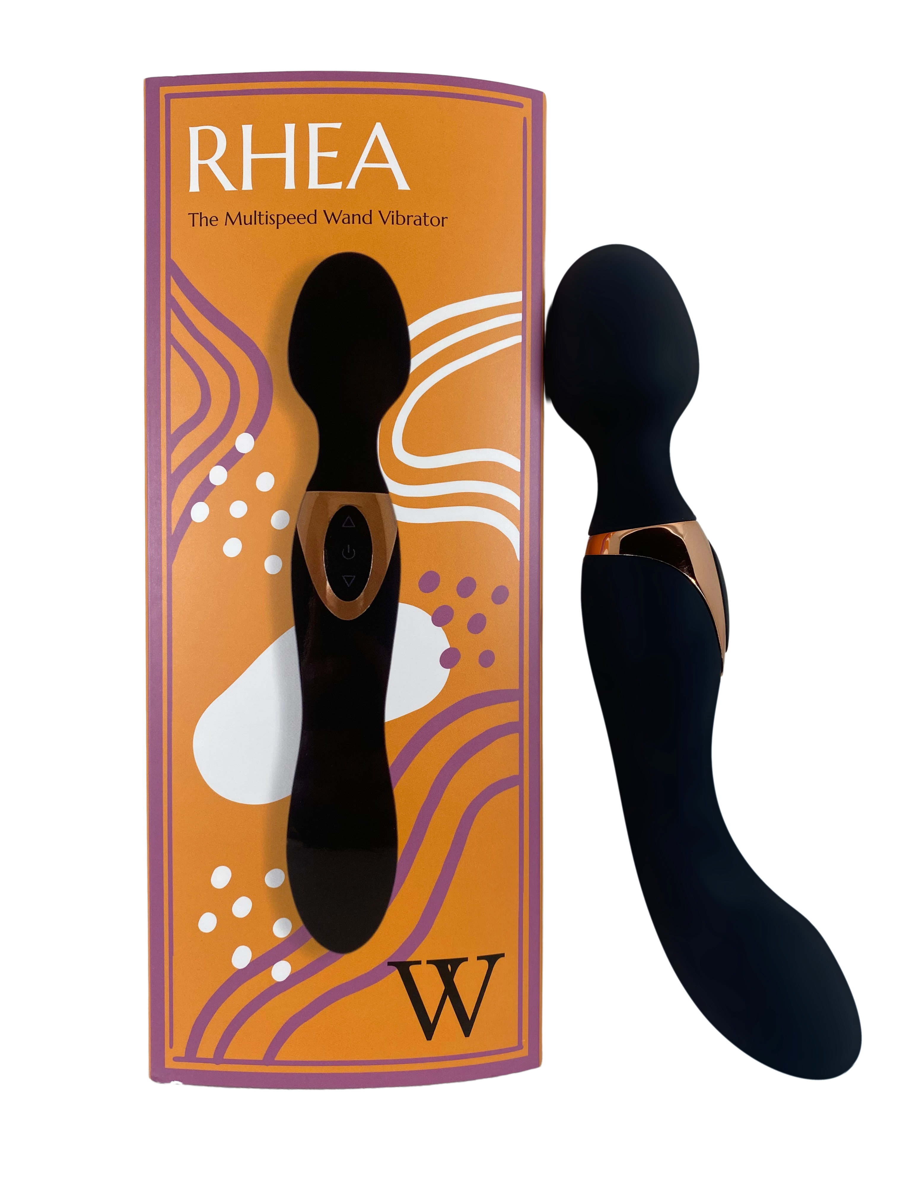 black multisided vibrator Rhea - V For Vibes