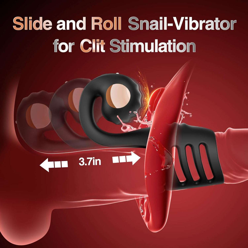 RingFusion Snail Clitoral Massager Penis Sleeve