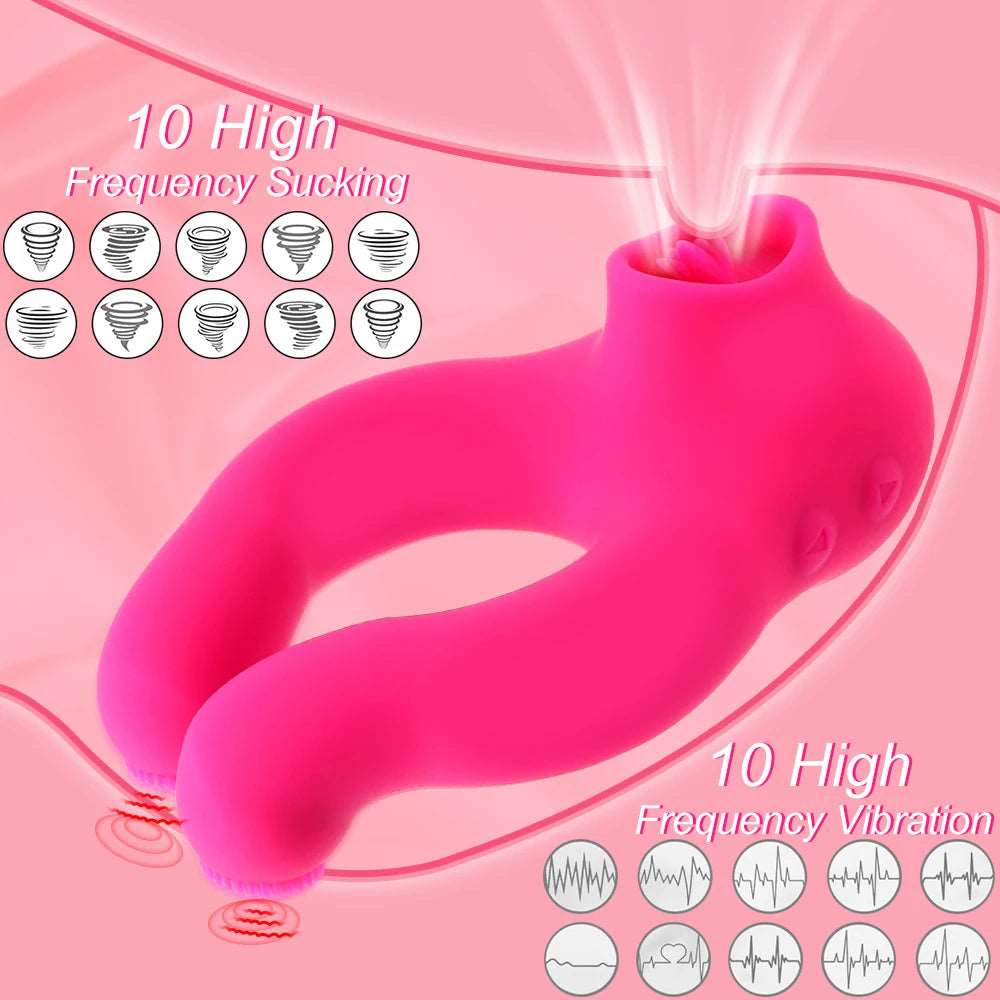 SensoryArc High Frequency Suction Clit Cock Vibrator