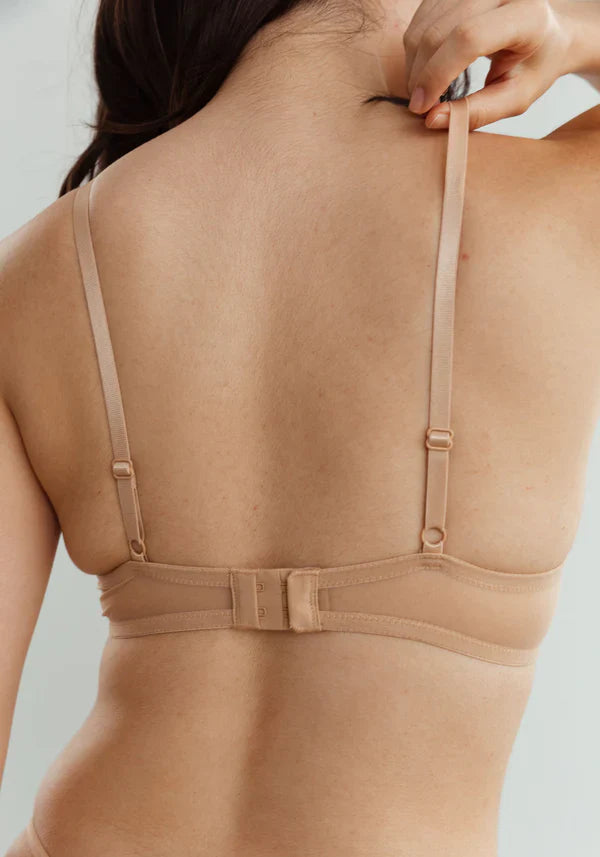 Sheer Molded Bra Blush The Mesh Bare