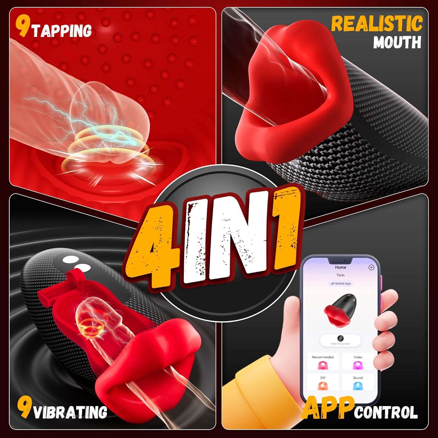 ThroatEmbrace Deep Throat Remote Control Masturbator Vacuum