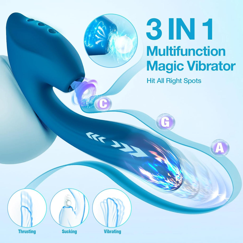 VoltVibe Clitoral Suction Dildo Vibrator