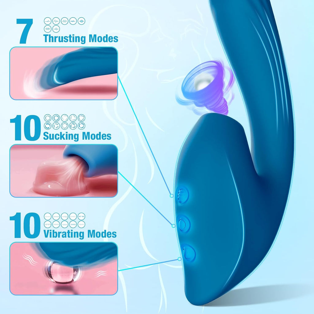 VoltVibe Clitoral Suction Dildo Vibrator