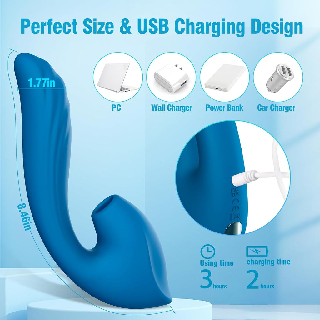 VoltVibe Clitoral Suction Dildo Vibrator