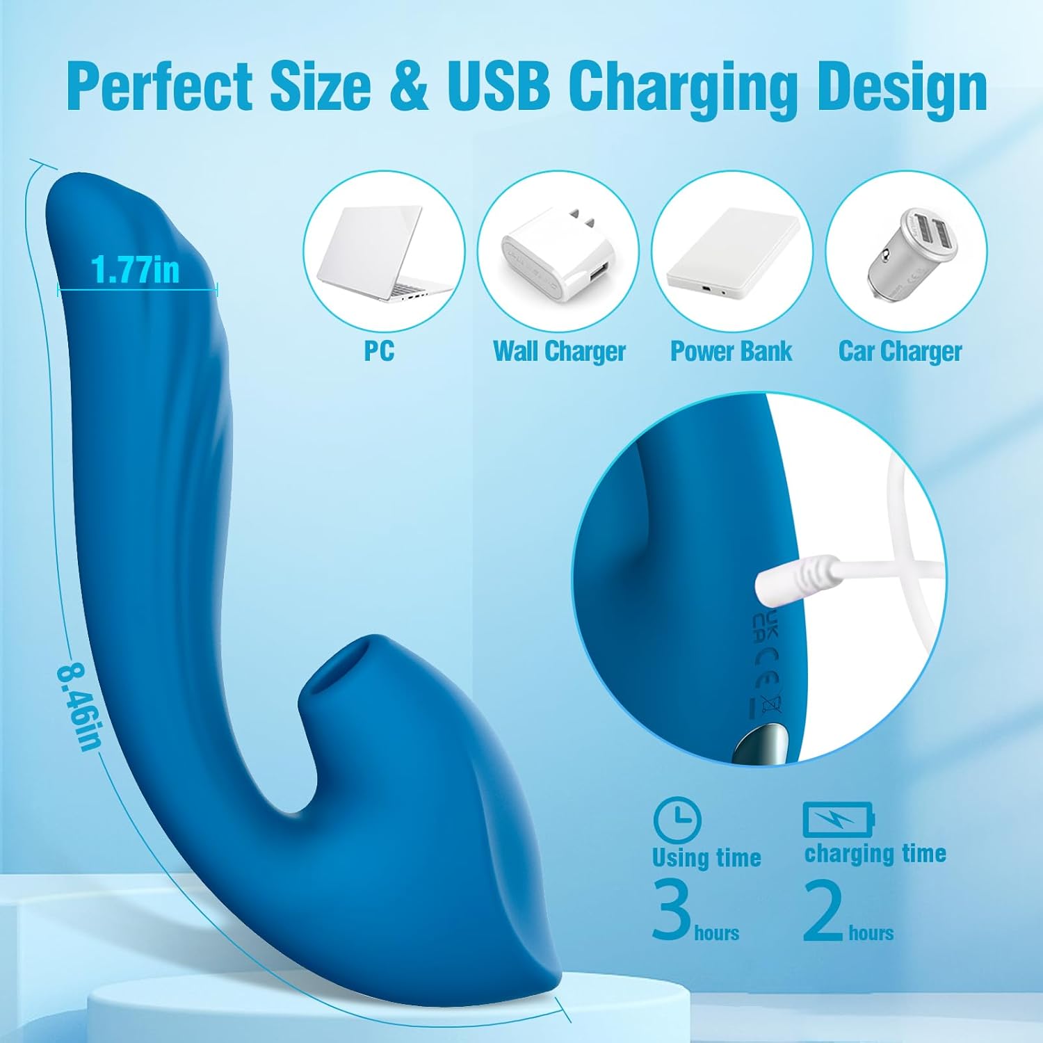 VoltVibe Clitoral Suction Dildo Vibrator