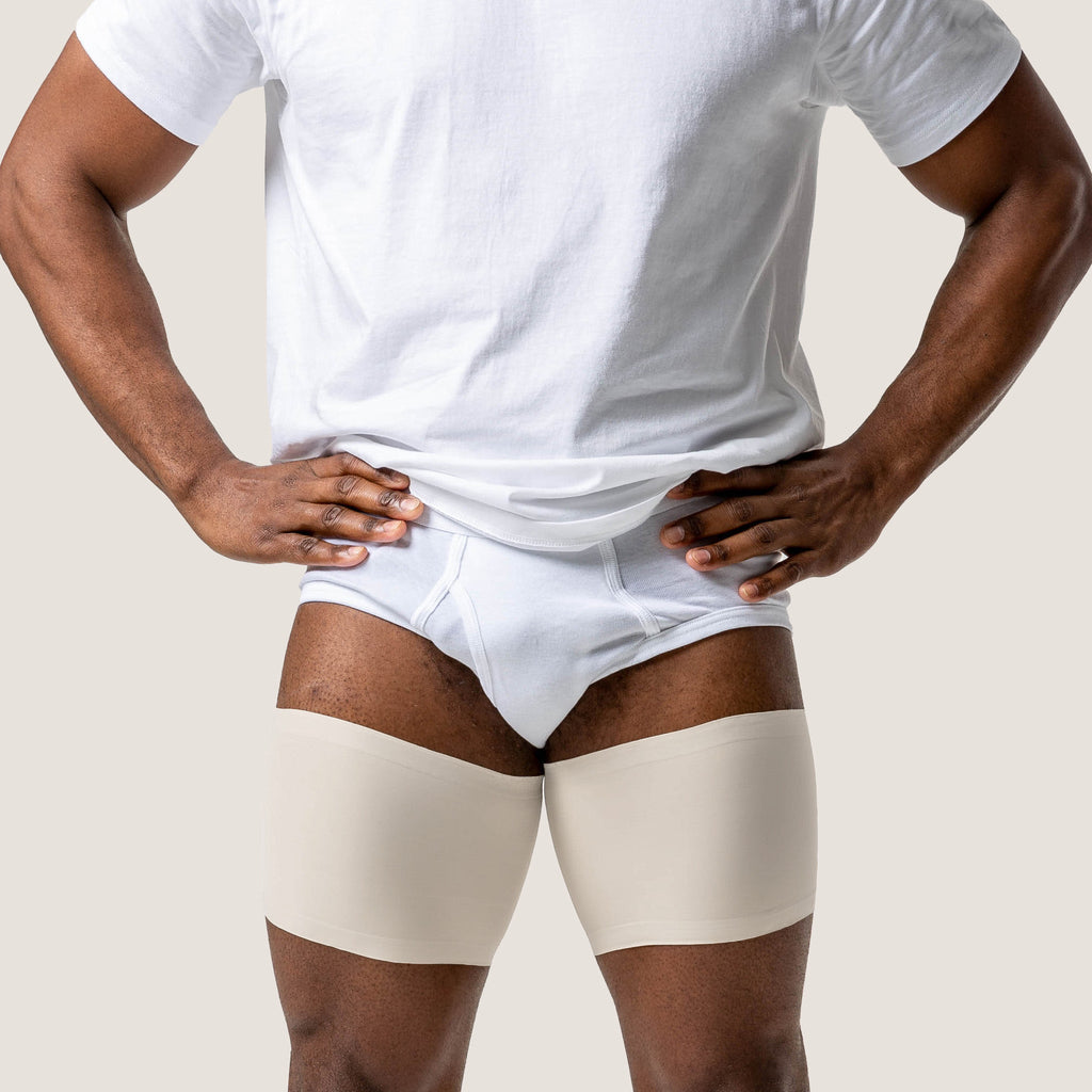 Bandelettes® Performance Thigh Bands for Men | White