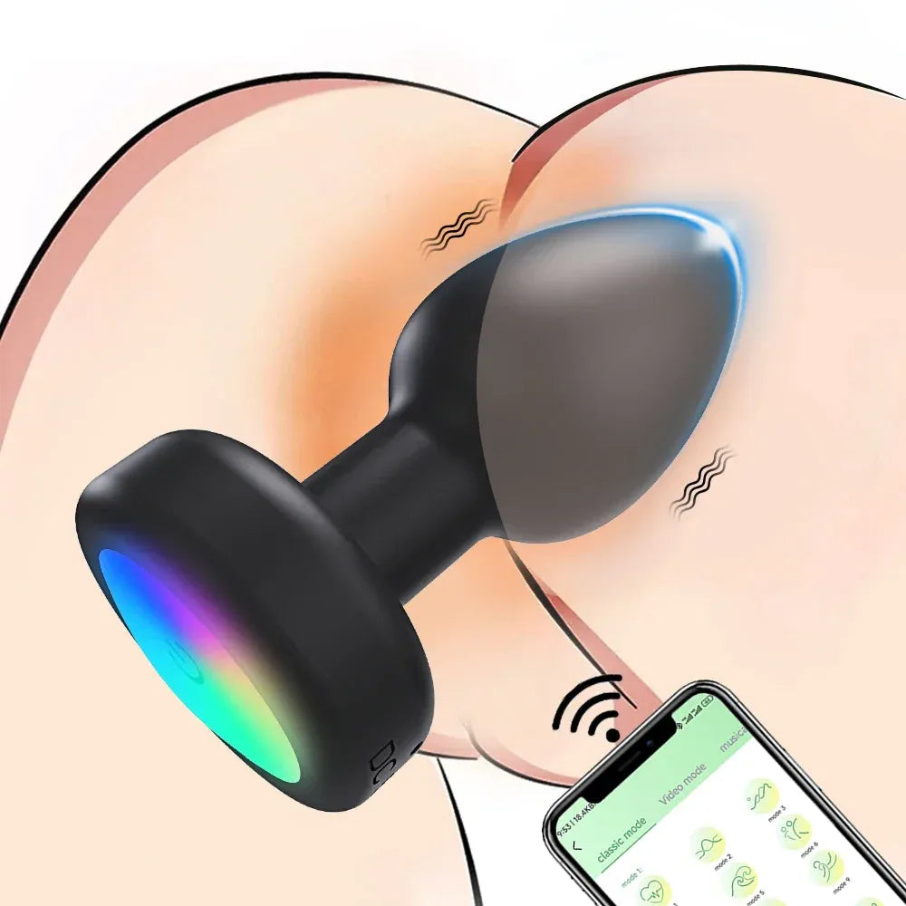 Bluetooth Anal Vibrator Prostate Massager for Enhanced Pleasure