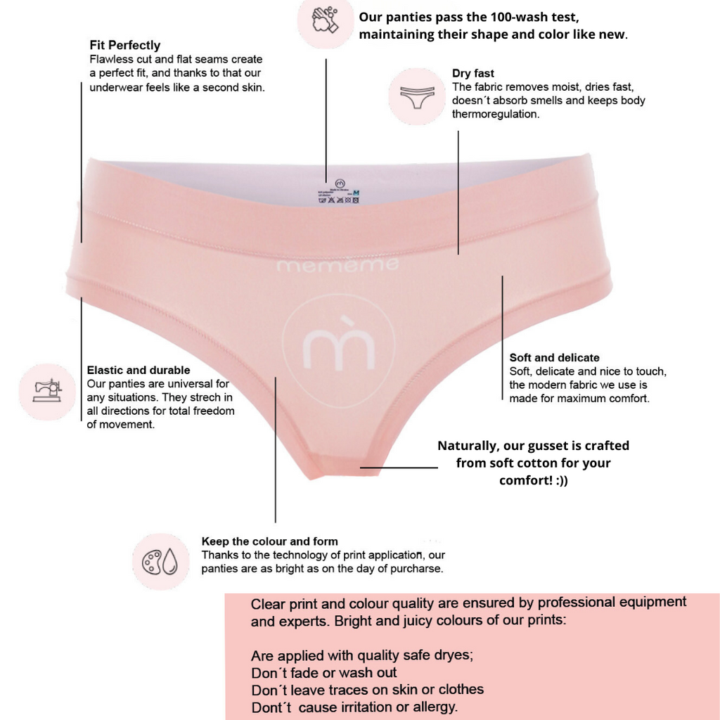 Memème Women’s Ultra-Comfortable 7 DAYS - Pure White - Panties | Original Prints, Unique Designs | Breathable Cotton Crotch, Stretchy Fit, Soft Flat Seams, No Elastic Bands | Style: High Waisted Brief | Everyday Use