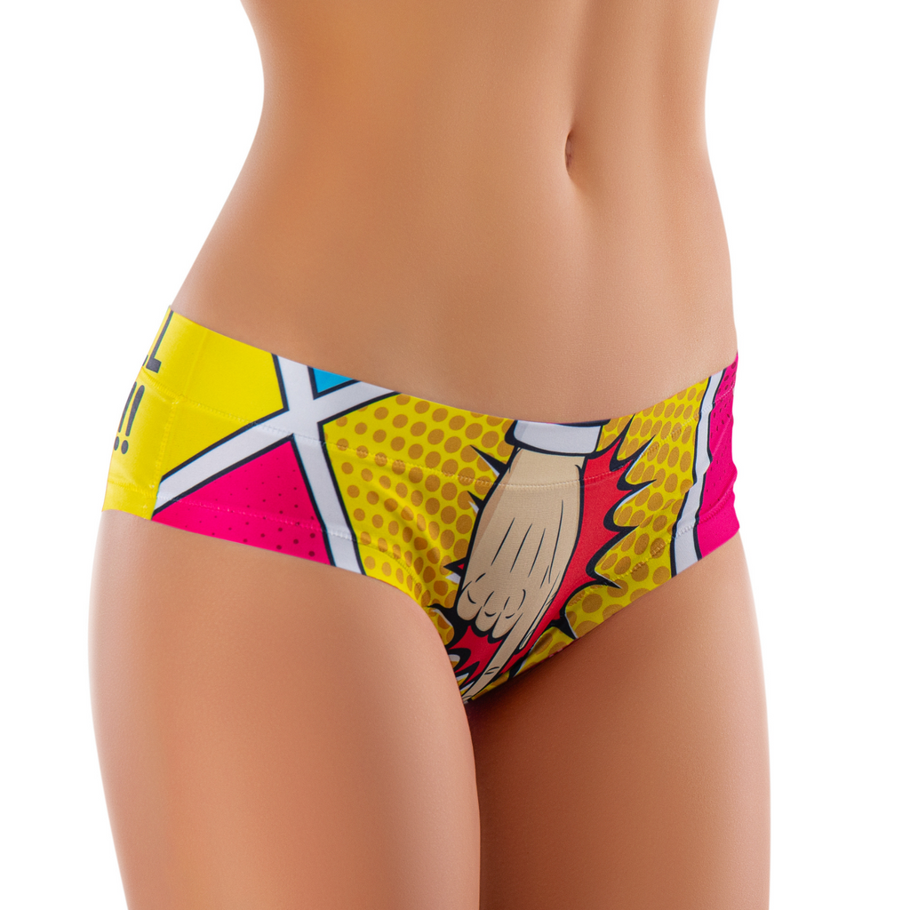 Memème Women’s Ultra-Comfortable INTRIGUE - Plea - Panties | Original Prints, Unique Designs | Breathable Cotton Crotch, Stretchy Fit, Soft Flat Seams, No Elastic Bands | Two Styles: Slip/Brief and Thong | Everyday Use