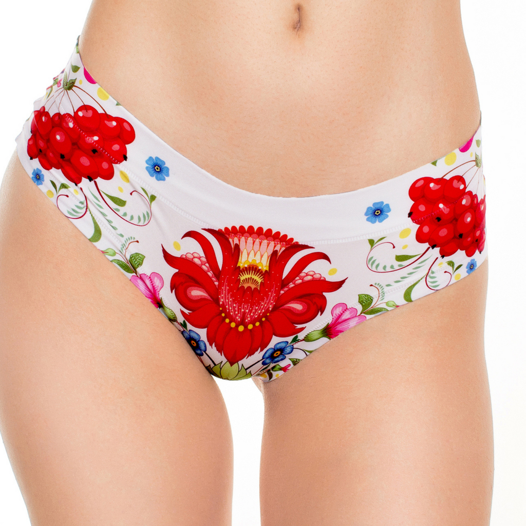 Memème Women’s Ultra-Comfortable UKRAINIAN - Malva - Panties | Original Prints, Unique Designs | Breathable Cotton Crotch, Stretchy Fit, Soft Flat Seams, No Elastic Bands | Two Styles: Slip/Brief and Thong | Everyday Use