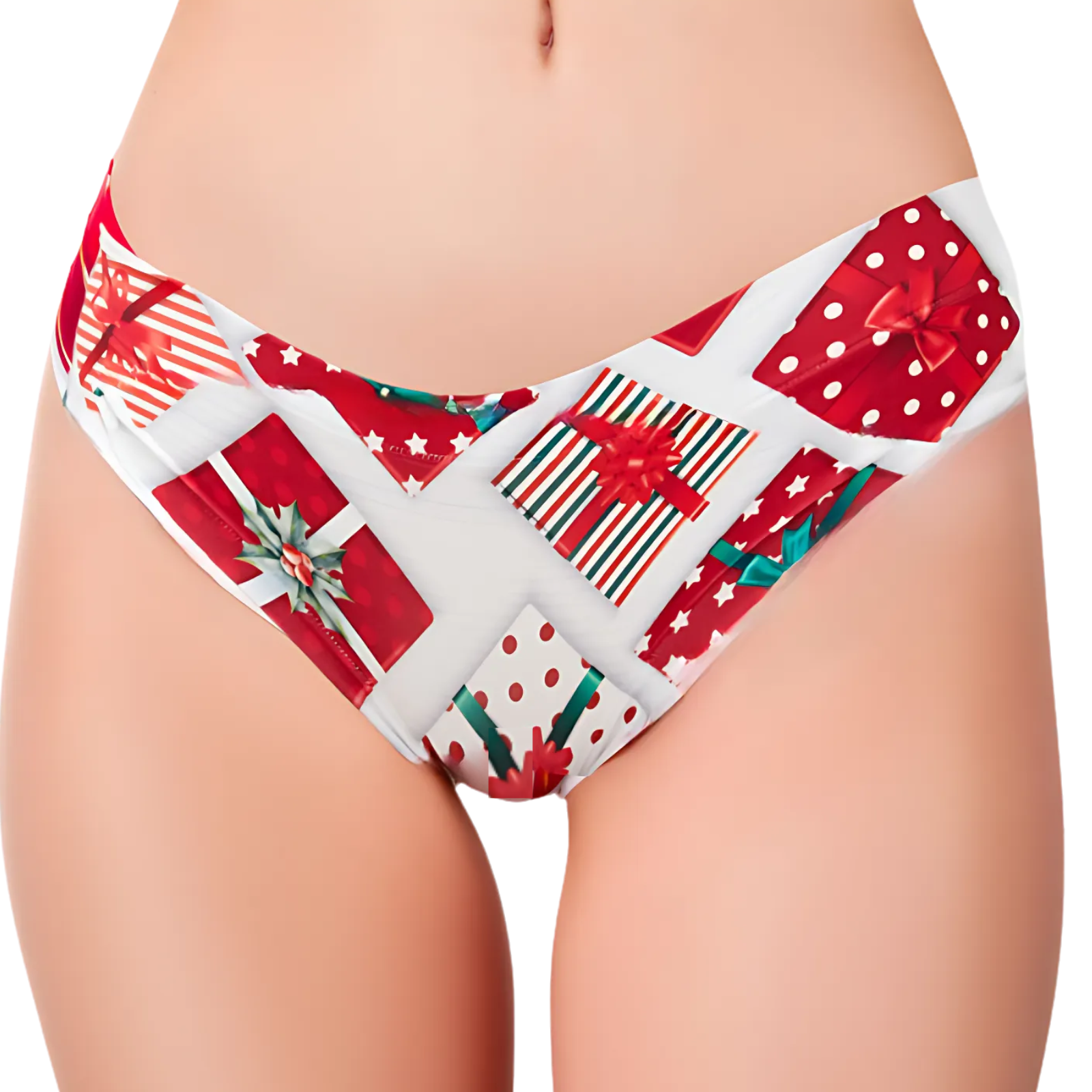 Memème Women’s Ultra-Comfortable YOUR CHRISTMAS - Gift - Panties | Original Prints, Unique Designs | Breathable Cotton Crotch, Stretchy Fit, Soft Flat Seams, No Elastic Bands | Two Styles: Slip/Brief and Thong | Everyday Use