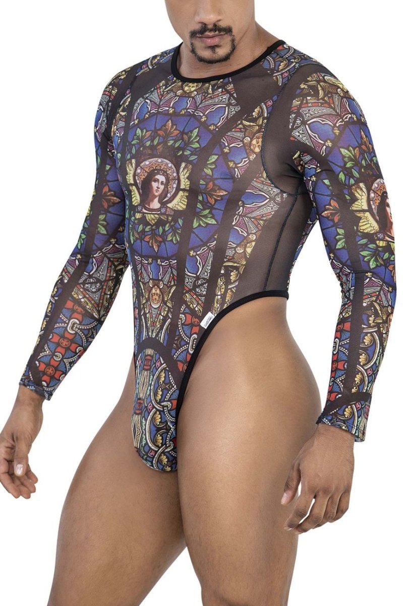 Mens Stained Glass Bodysuit CandyMan 99814
