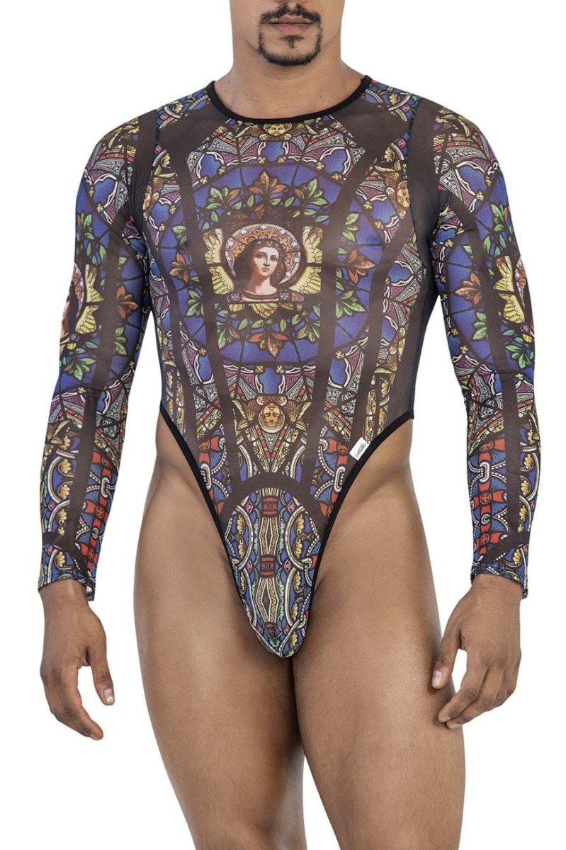 Mens Stained Glass Bodysuit CandyMan 99814
