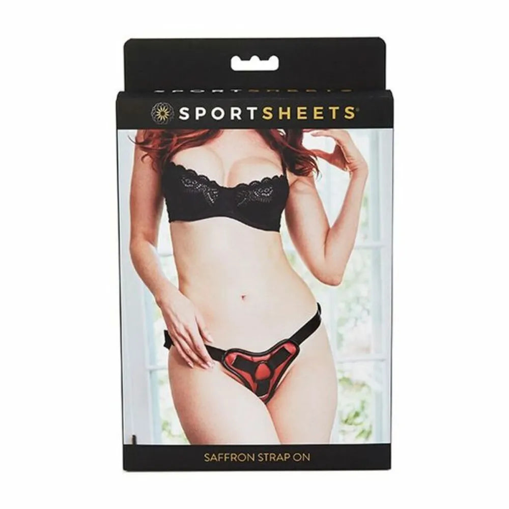 New Comers Strap By Sportsheets Blackred 100 Polyurethane