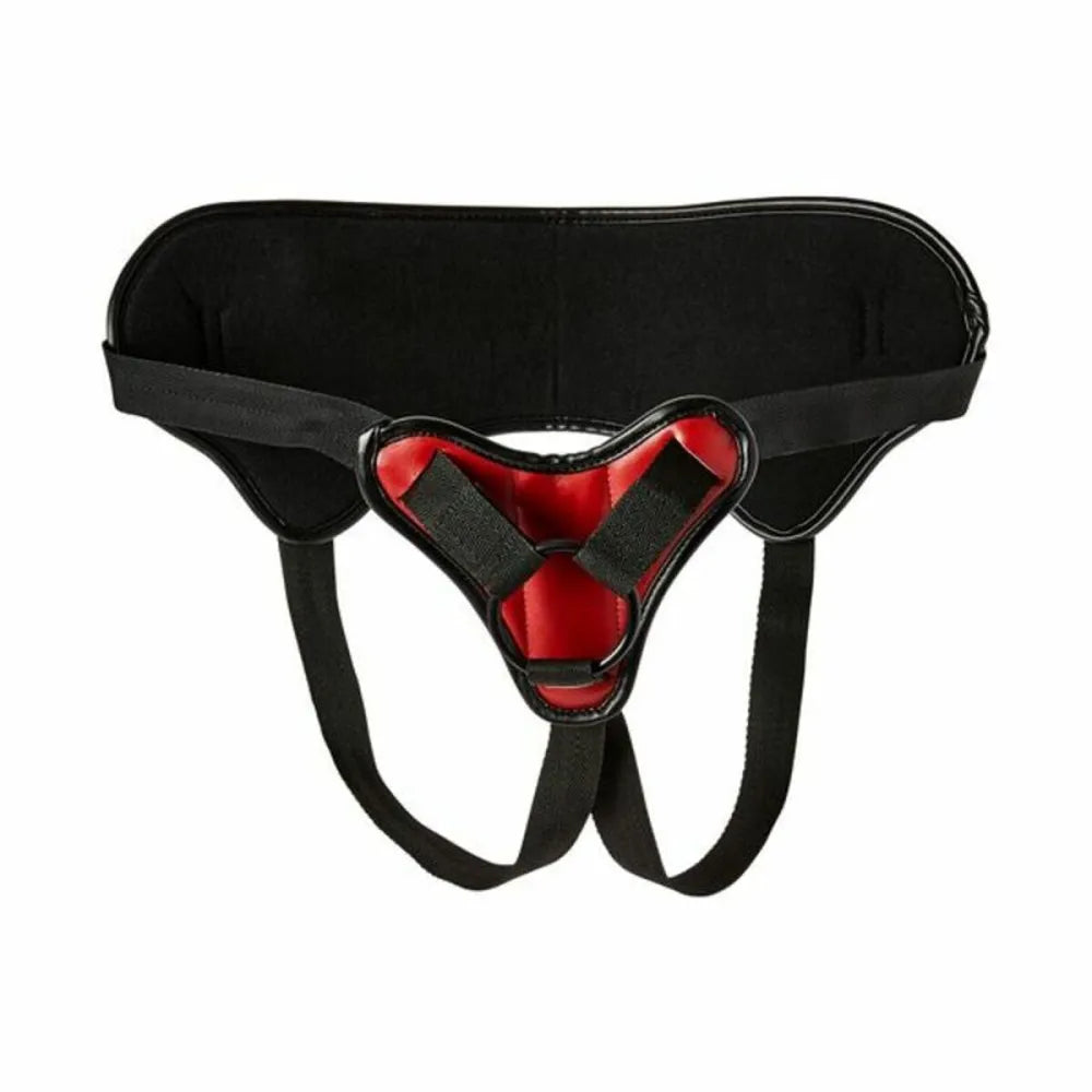 New Comers Strap By Sportsheets Blackred 100 Polyurethane